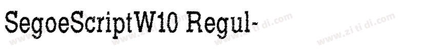 SegoeScriptW10 Regul字体转换 SegoeScriptW10 Regul字体转换